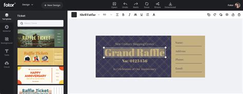 free raffle ticket maker